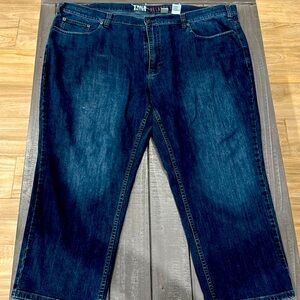 True Nation Dark Faded Blue Jeans 48x28!